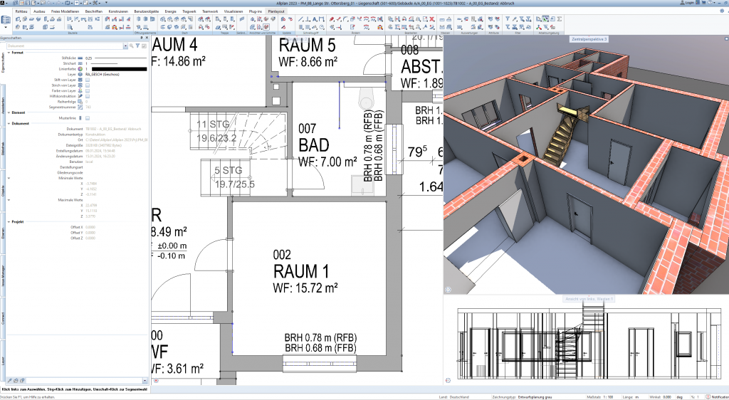 3D Punktewolke zu Allplan