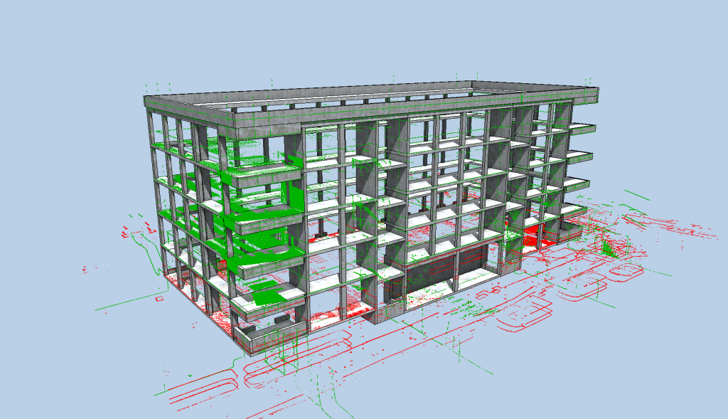 3D Punktewolke to CAD: As-Build-Modell für Fassadenplanung